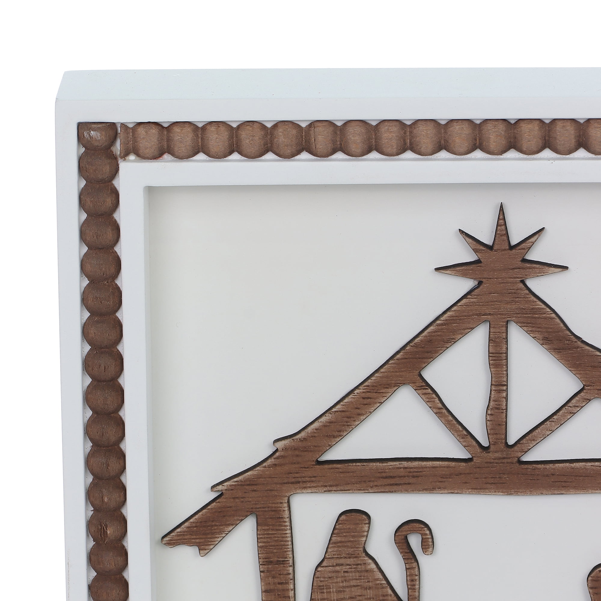 HOLIDAY TIME PL 7.8 in Nativity Wall Frame Home Decor, HOLIDAY TIME PL NATIVITY WALL FRAME
