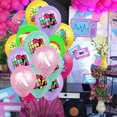thumbnail image 2 of Globos de fiesta con tema musical retro de los 80, 12 unidades, látex colorido, 2 of 2