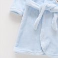 thumbnail image 5 of HFHAPW Kids Hooded Bathrobe Girls Soft Plush Hooded Flannel Pajamas Sleepwear Boys Spa Robe 18-24M 2T 3T 4T 5T 6T 7T 8T 9T 10T 11T 12T 13T 14T(Blue,11-12 Y), 5 of 6