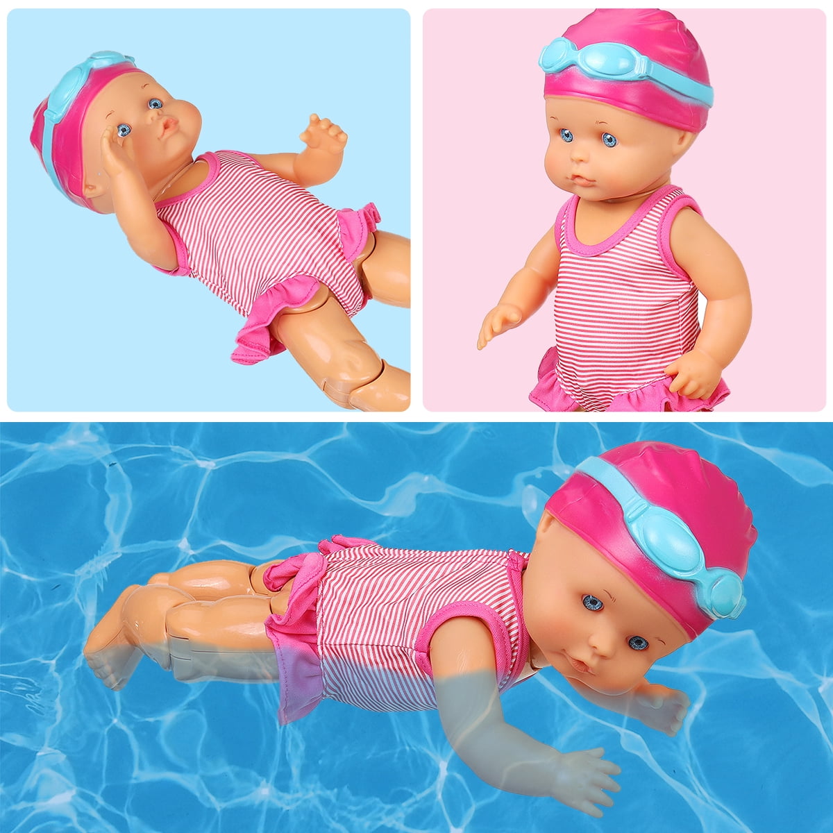 Waterproof Plastic Simulate Electric Doll Kids Children Water Fun