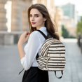 thumbnail image 6 of FORMRS Mini Backpack Purse for Women Quilted Travel Daypack Casual Shoulder Bag, Black Stripes, 6 of 7