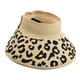 thumbnail image 2 of Sombrero de paja con visera para mujer, protección solar, para viajes diarios, playa, color beige, 2 of 8