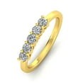 thumbnail image 2 of 1/2ctw Diamond Five Stone Band in 10k Yellow Gold, 2 of 5