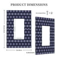 thumbnail image 3 of Balery Purple and Blue Squares for Duplex Wall Plates Kit, Electrical Outlet Covers, Standard Size 1-Gang 5.0" x3.0", Electric Receptacle Plug Covers-Style U, 3 of 6