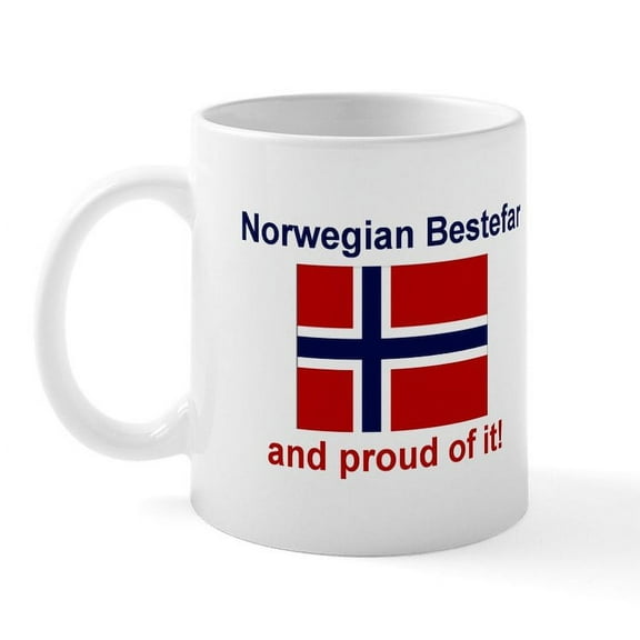 CafePress - Proud Norwegian Bestefar Mug - 11 oz Ceramic Mug - Novelty Coffee Tea Cup