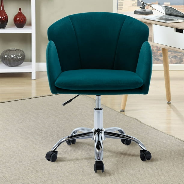 Ergonomic Home Office Chair Upholstered Swivel Chair for Lounge Living