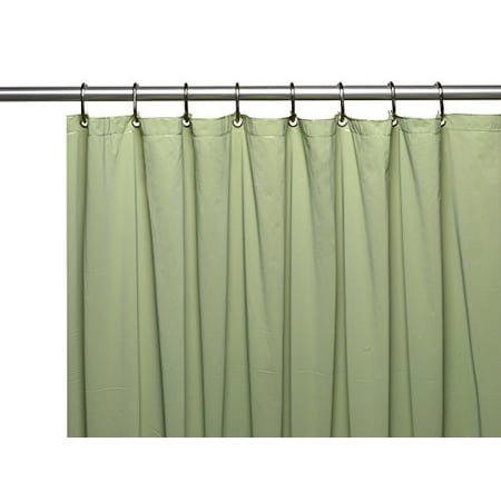 Park Avenue Deluxe Collection Hotel 8 Gauge Vinyl Shower Curtain Liner W Metal Grommets In Sage