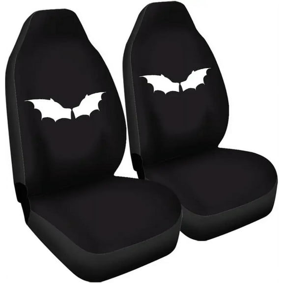 Goth Bat Car Seat Covers Front Seat Halloween Front Seats 2 Pcs Universal Car Front Seat Protectors Set Universal Fits Car Truck