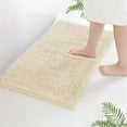 thumbnail image 4 of LuxUrux Plush Cream Microfiber Bath Rug, 20" x 30", Non-Slip, 4 of 9