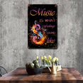 thumbnail image 4 of FABSURE Funny Tin Sign, Musical Note Music Is What Feelings Sound Like Metal Tin Sign Wall Decor for Home Cafe Store Bar Club Yard Garages Gardens 8x12 Inch, 4 of 8