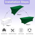 thumbnail image 3 of Mantel ABCCANOPY Spandex para mesa rectangular para hogar de 6 pies, 3 of 6