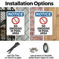 thumbnail image 3 of No Smoking In Pool Area OSHA Notice Rigid Plastic Sign 14 Inch x 10 Inch - 10 Pack, 3 of 8