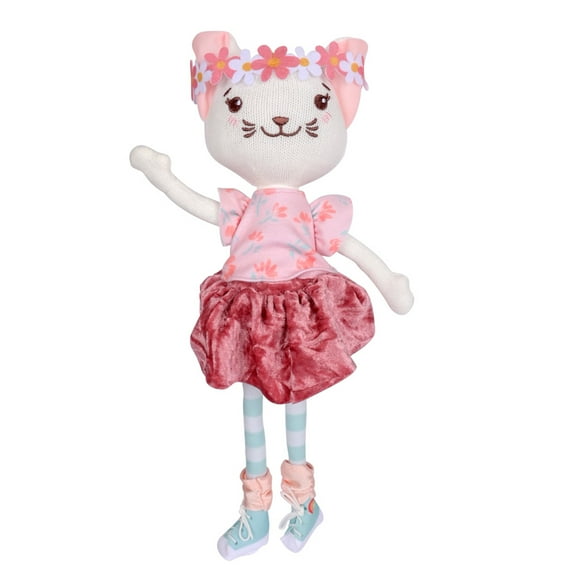 Hopscotch Lane 13-inch Soft Bodied Floppy Doll - Cleo, Brown-Eyed Doll, Children Ages 0  Months