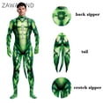 thumbnail image 2 of Zawaland - Traje de cosplay para adultos con estampado 3D de serpiente, de manga larga, ajustado, con cremallera y cola, de licra, sexy y ajustado, 2 of 5