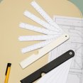 thumbnail image 6 of Multifunctional Metric Scale Ruler Folding Engineering Ruler Fan Shaped Scale Ruler for Architecture Quilting and Sewing, 6 of 9