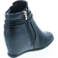 thumbnail image 5 of Static Footwear Cici-9 Womens Comfy Almond Toe Platform Hidden Wedge Ankle Bootie, 5 of 7