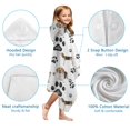 thumbnail image 7 of Beagle Dog and Footprints Hooded Bath Towel，60"x35" for Ages 3 To 12 Kids, Quick Dry Lightweight Soft Microfiber Hood Beach Towel Cover Up for Kids, 7 of 7
