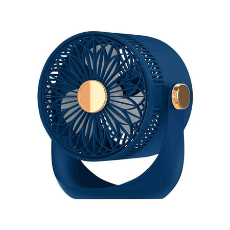 

FWOVF Fans That Blow Cold Air Portable Mini Fan 3-speed Night Light Full Range Rotation USB Plug In Mute Fan - Suitable For Home And Bedroom Mute Portable Desktop Fan