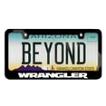 thumbnail image 3 of Jeep Wrangler Black Metal License Plate Frame, 3 of 6