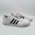 thumbnail image 2 of Ad-id-as Mens Neo Baseline AW4299 White Black Running Shoes Lace Up Low Top Size 7, 2 of 6