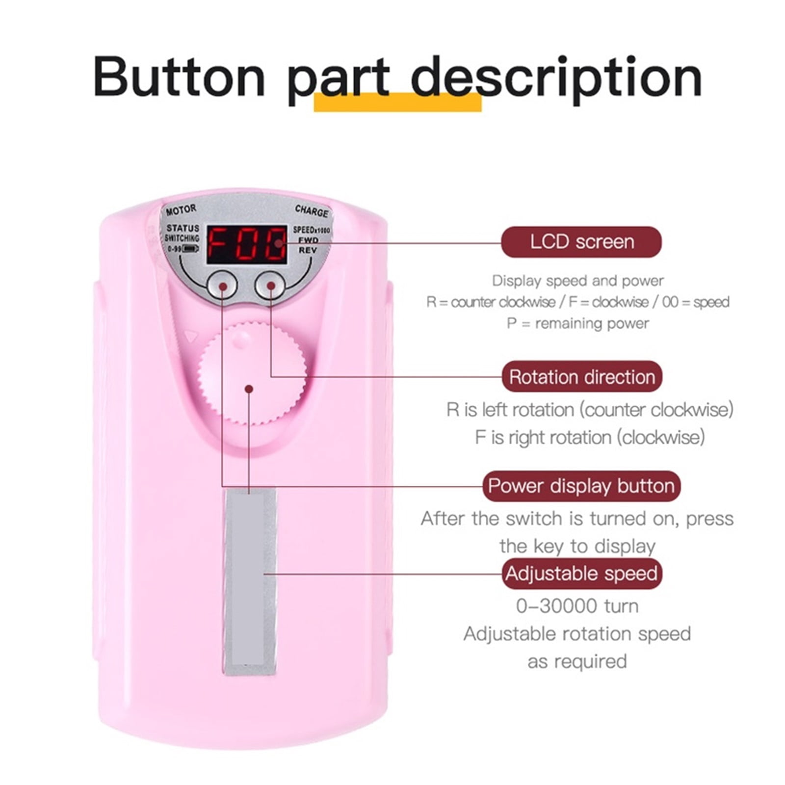 Professional Manicure Manchine Set 30000 RPM Electric Nail Drill Bits Mill Cutter Nail File Sander Gel Polish Pedicure Tool Kits