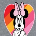 thumbnail image 3 of Mickey & Friends - Oops Minnie Rainbow Heart - Women's Short Sleeve Graphic T-Shirt, 3 of 5