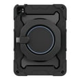 thumbnail image 2 of K-Lion for iPad Pro 11 inch & iPad Air 4th/5th Heavy Duty Rugged Case, 3 Layers Multi-Functional Ring Bracket Pencil Holder Kickstand Shockproof Armor Silicone Case,Black, 2 of 10