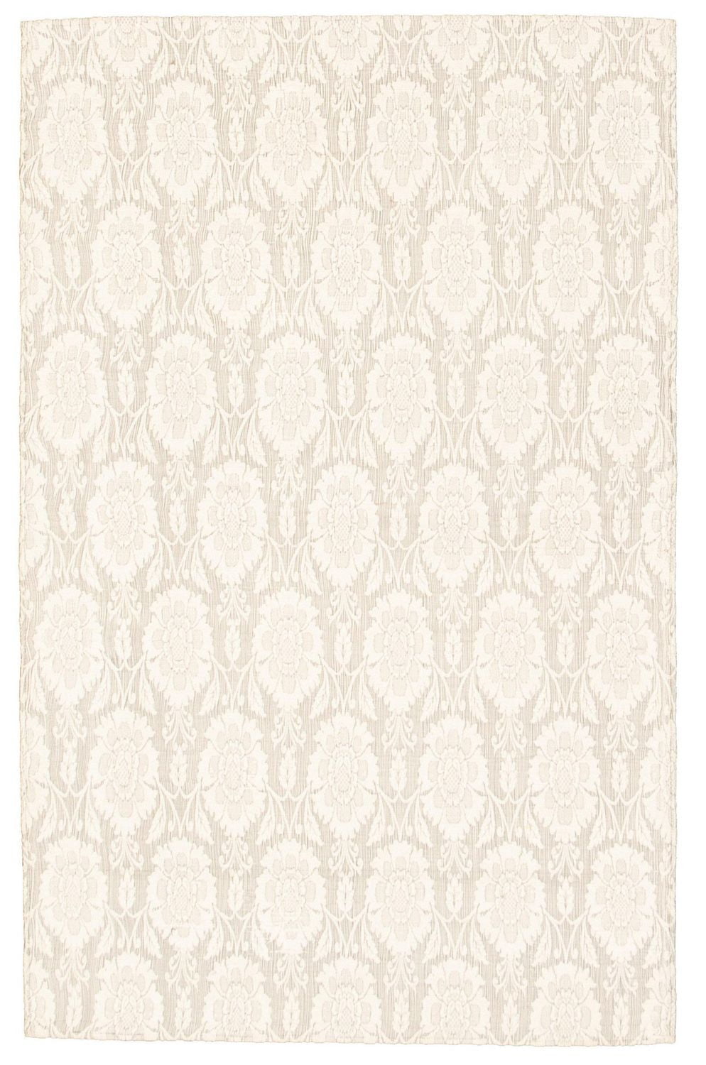 ECARPETGALLERY Tapis Fait à la Main pour Salon, Salle à Manger et Chambre à Coucher Floral Collection Collage 3'10" x 6'0" en Ivoire