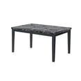 thumbnail image 1 of Aerys Winsor Solid wood Dining Table with Faux marble Table Top, 1 of 2