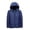 Navy, variant on Patlollav Men Coats Solid Casual Thicken Hooded Zipper Youthful Vitality Cotton-Padded Jacket