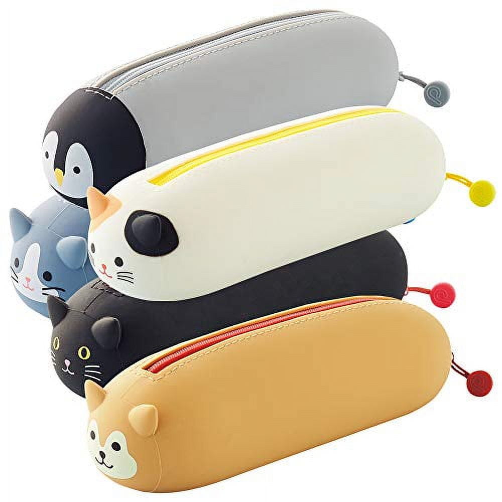PuniLabo Lying Down Zipper Pouch - Calico Cat