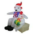 thumbnail image 2 of Northlight LED Lighted Inflatable Polar Bear Family Outdoor Christmas Decoration - 4', 2 of 3