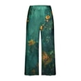 thumbnail image 5 of Atogsazn Women's Sleepwear Capri Pajama Sets Short Sleeve Two Piece Pjs Crew Neck Tops & Capri Pants with Pockets Army Green M, 5 of 7
