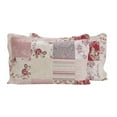 thumbnail image 3 of Marina Decoration Rich Printed Embossed Pinsonic Coverlet Bedspread Ultra Soft Bedding Summer Quilt Set with Shams, Floral Plaid Pattern Pink Green Red Purple Cream Color, 3 of 7