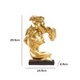 thumbnail image 3 of Escultura de beso de pareja nórdica estatua de personaje de arte moderno artesanía de resina (oro) Sywqhk Libre de BPA, 3 of 6