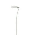 thumbnail image 2 of Benjara Torchiere Floor Lamp with Adjustable Plate Shade and Sleek Body, White, 2 of 5