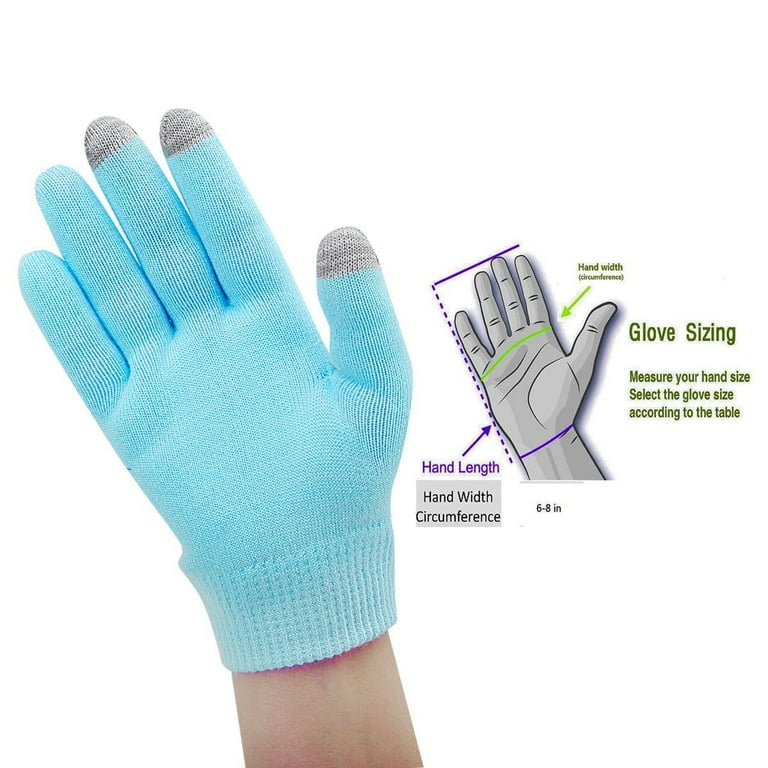 Casewin Moisturizing Gel Gloves, Touch Screen Cotton Gloves Heal