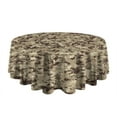 thumbnail image 5 of Camouflage Round Tablecloth 60x60in(153x153cm) – Waterproof Polyester Table Cover with Full Print Design, Wrinkle Resistant & Washable for Kitchen Dining Party Decor, 5 of 6