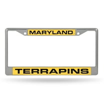 Maryland Terrapins Chrome Metal Laser Cut License Plate Frame