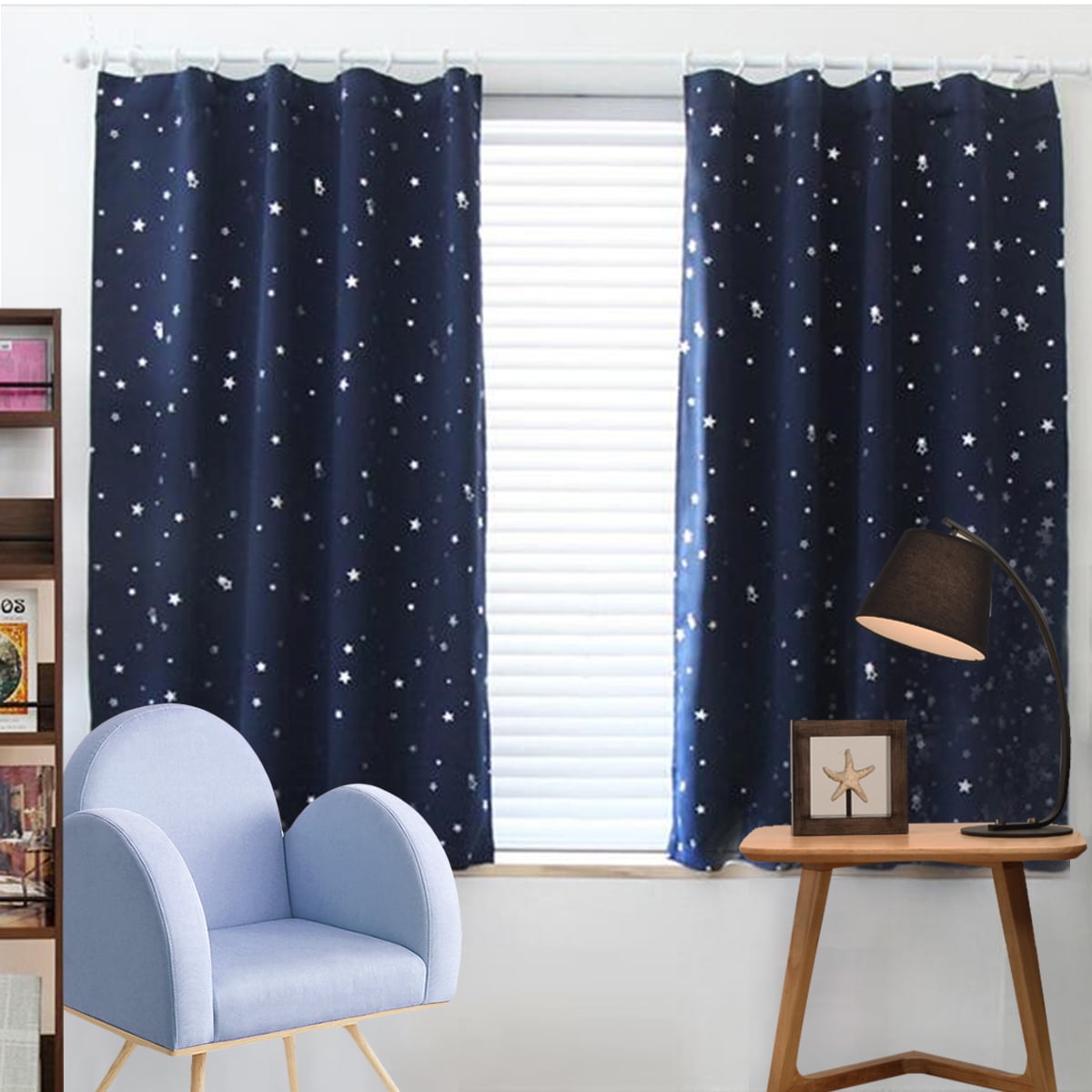 2X Blackout Window Curtains Room Thermal Insulated for Kids Boy Girls Bedroom 