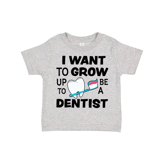 Inktastic I Want to Grow Up to Be a Dentist Boys or Girls Toddler T-Shirt