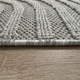 thumbnail image 3 of Rug Branch Hogar Abstract Indoor Outdoor Area Rug, Grey Cream, Modern - Living Room, Bedroom, Dining Room, and Kitchen, 3 of 9