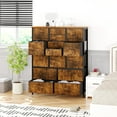 thumbnail image 4 of Yiwa Commode à 15 Tiroirs pour Chambre, Grande Commode et Commodes, Commodes de Rangement en Tissu Gain de Place pour Garde-Robe, Couloir, Salon, 4 of 9