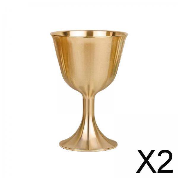 2 copas de vino de latón para beber, copa de licor para fiesta, adoración en el hogar, Buda S 2 piezas