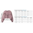 thumbnail image 3 of Amazhiyu Women Cropped Sweatshirt Long Sleeves Pullover Fleece Crop Tops, 3 of 7