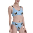 thumbnail image 2 of Daiia Corgi Dog printed 2 piece Swimsuit Bikinis for Women High Waisted Racerback Bathing Suits Summer Tummy Control Scoop Neck Swimwear-Medium, 2 of 8