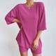 thumbnail image 1 of MKLEKYY conjunto Deportivo Corto de Dos Piezas para Mujer, Moda de Vacaciones, Informal, Color Sólido, para Verano, 2023, 1 of 4