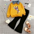 thumbnail image 2 of Hessimy Toddler Boys Girls Spring Summer 2Pcs Long Sleeve Pullover Sweatshirt Tops Pants Soft Casual Sweatsuit, Baby Friendly(Light Purple,3-4 Years), 2 of 3