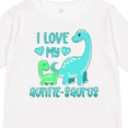 thumbnail image 4 of Inktastic I Love My Auntie-saurus Cute Brontosaurus Family Boys or Girls Long Sleeve Toddler T-Shirt, 4 of 5