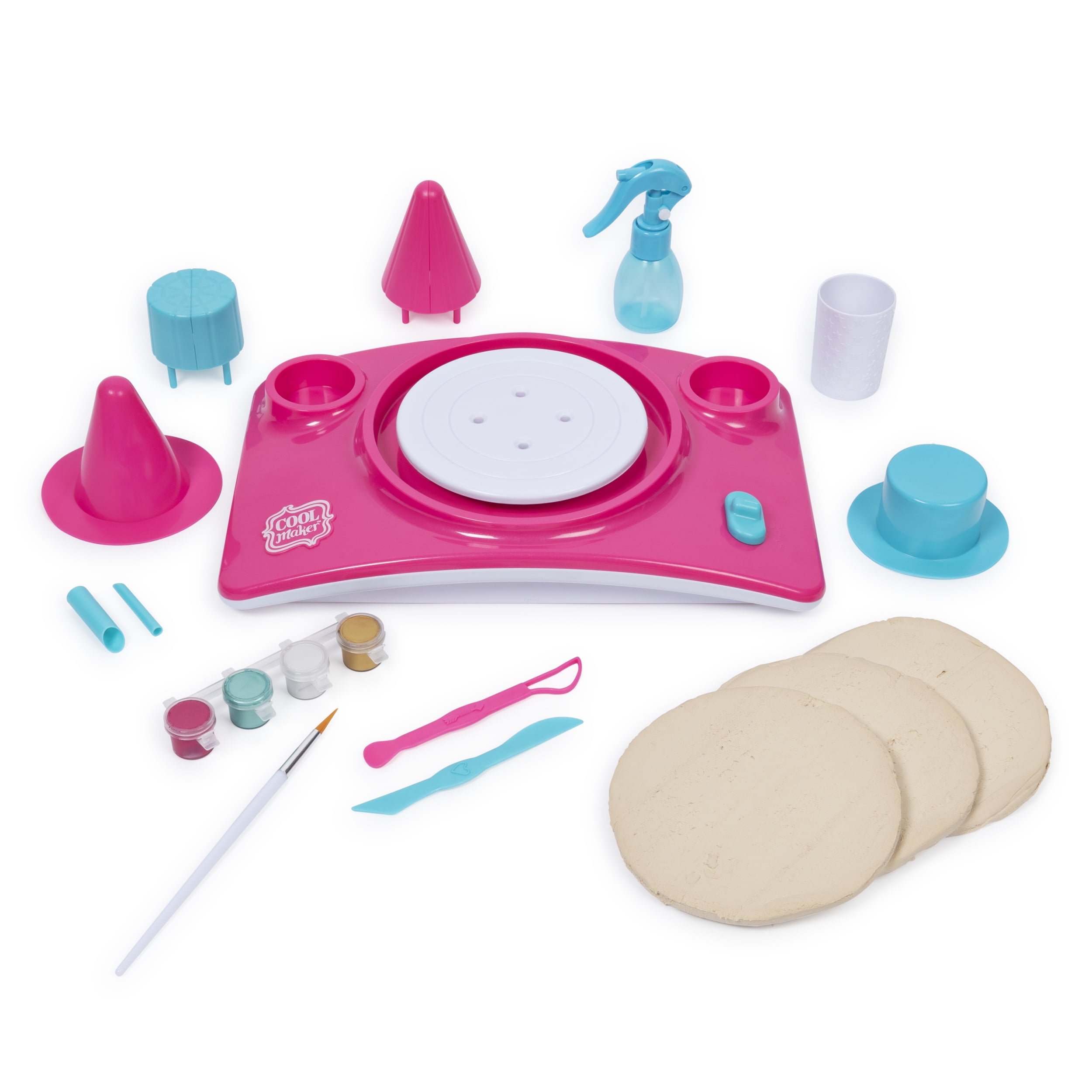 Pigment Set for Kids Age 8 and Up Hongzer Kids Pottery Wheel Pottery Studio Ceramic Machine with Clay Educational Toy for Kids Beginners